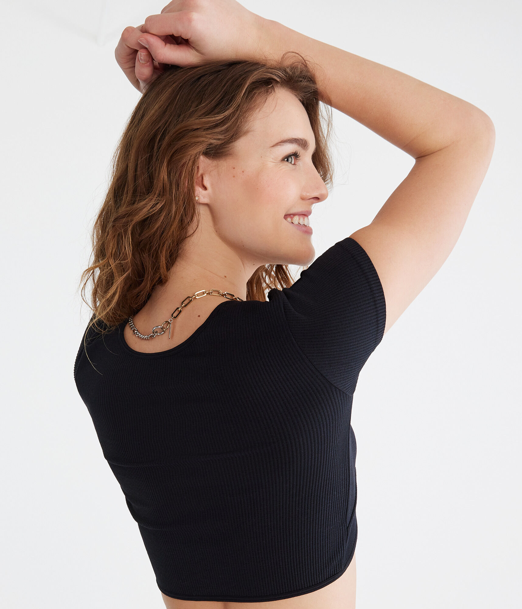 Wear 2 Ways Seamless Knotted Crop Top