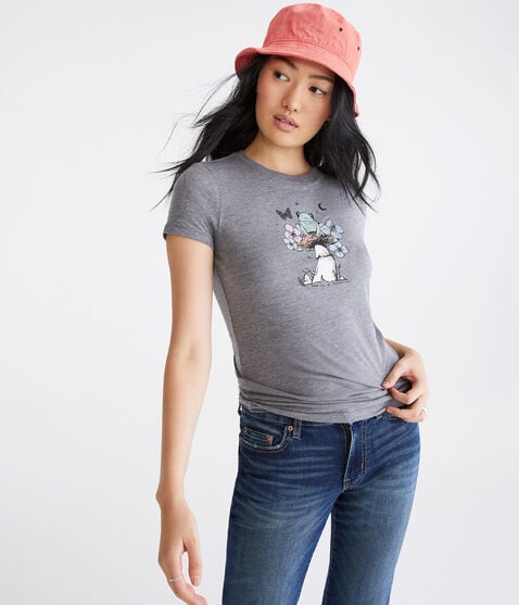Frog Flowers Graphic Tee