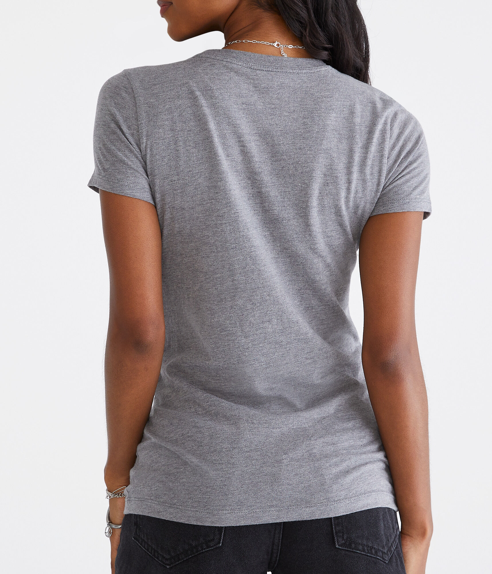 Aeropostale Brooklyn Bridge Glitter Graphic Tee