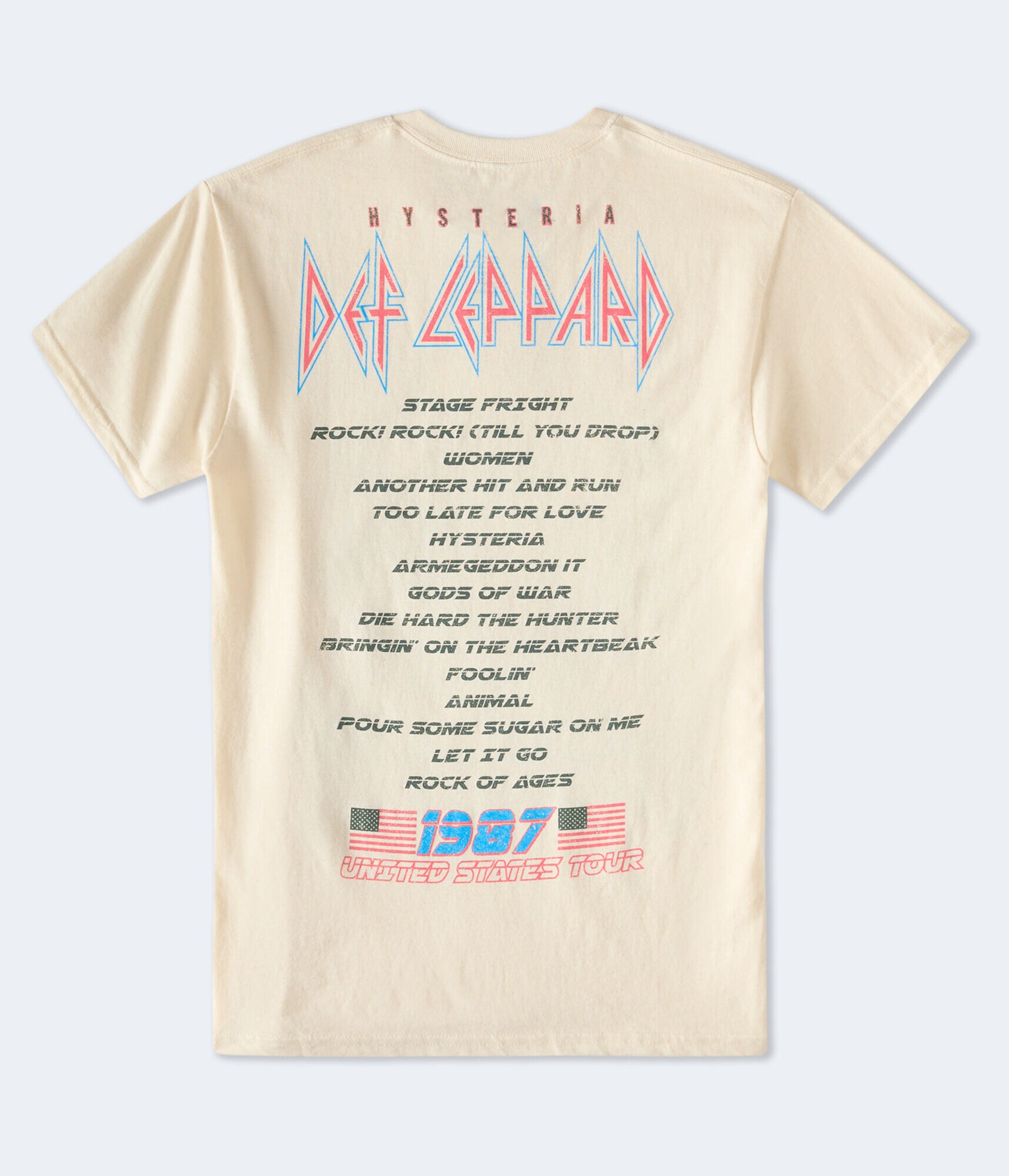 Def Leppard Hysteria Tour Relaxed Graphic Tee