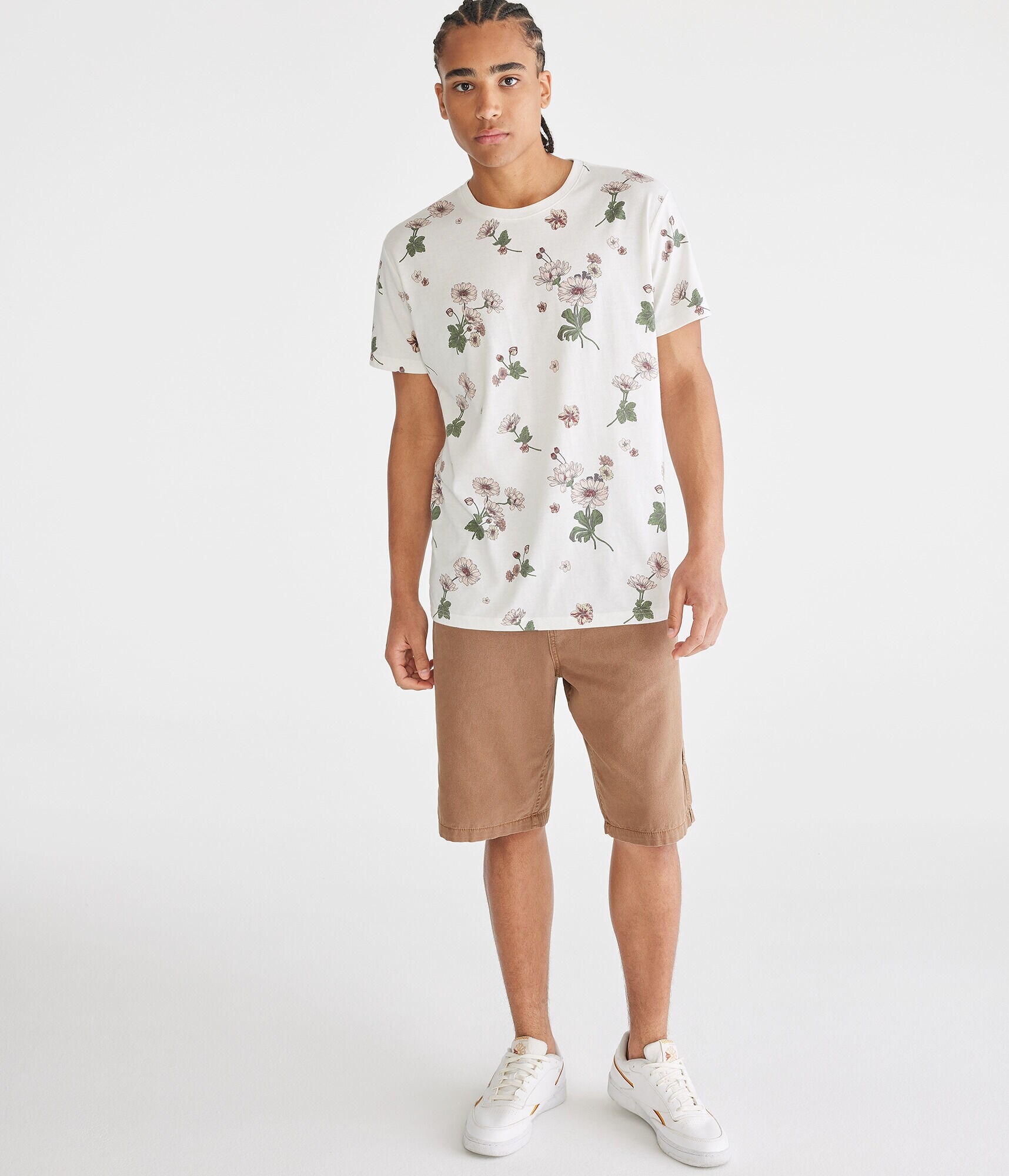 Floral Print Graphic Tee