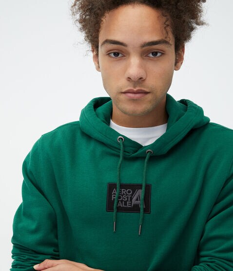 Aeropostale Letter Box Logo Pullover Hoodie