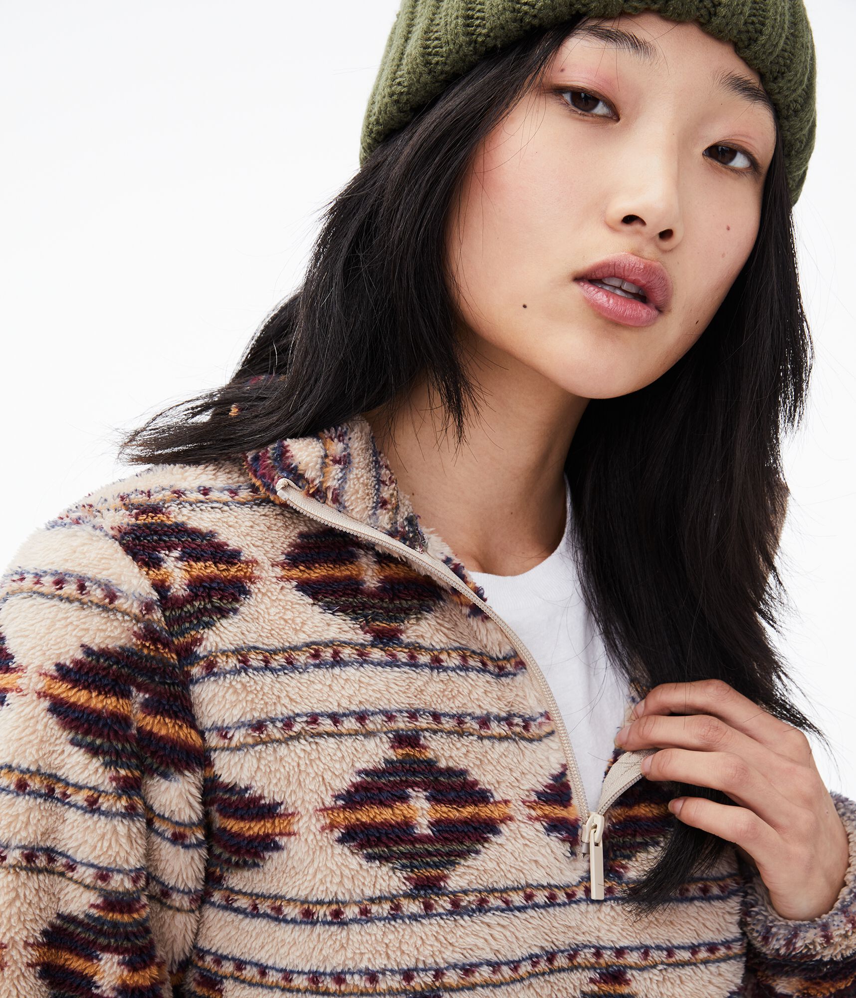 Southwest Fleece Quarter-Zip Pullover Jacket