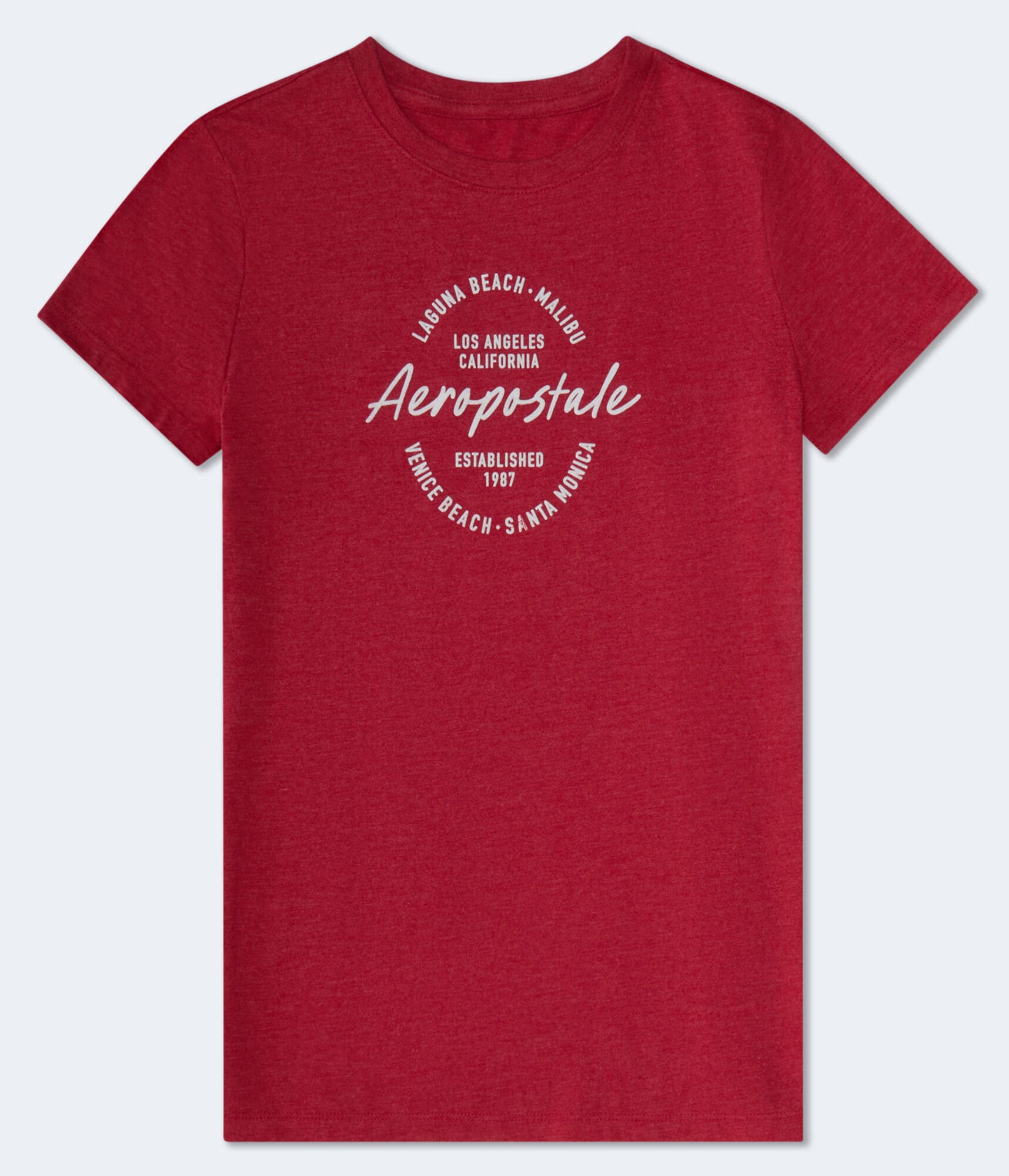 Aeropostale Los Angeles Flocked Graphic Tee