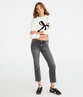 Bow Oversized Crew Sweater