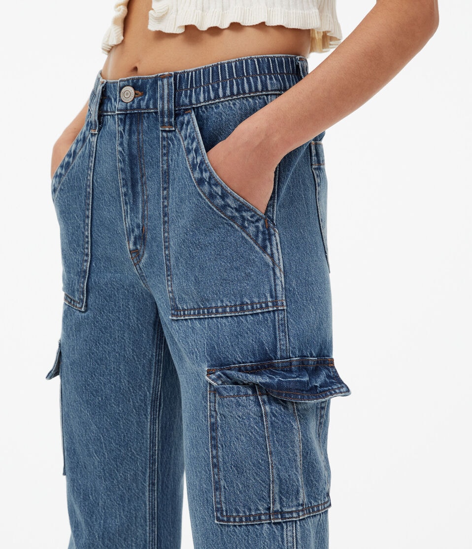 Super High-Rise Baggy Cargo Jean