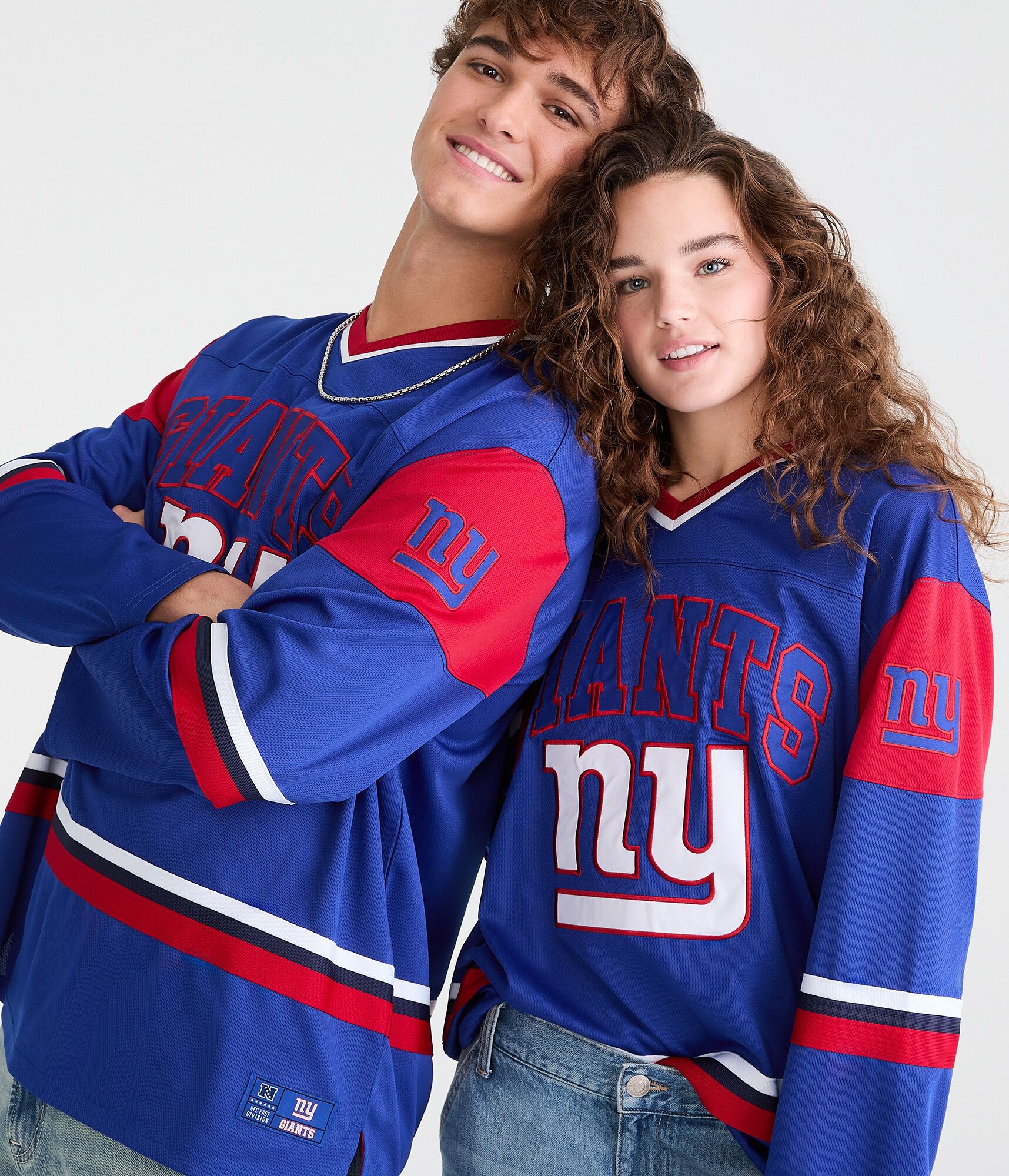 Long Sleeve New York Giants V-Neck Top