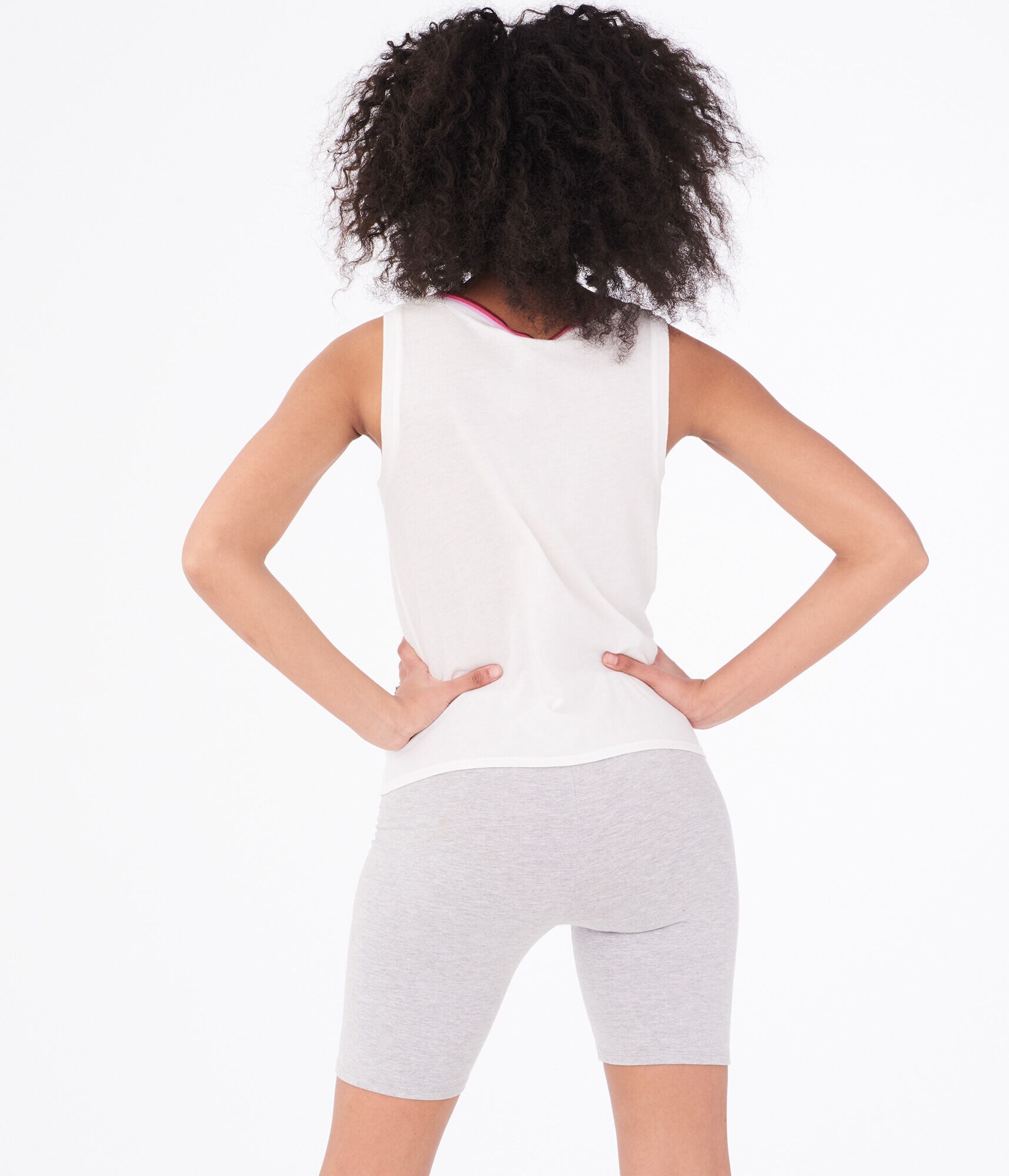 Color Stripe Knot-Front Tank