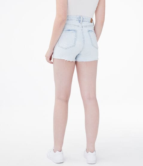 Premium Seriously Stretchy Super High-Rise Curvy Denim Shorty Shorts