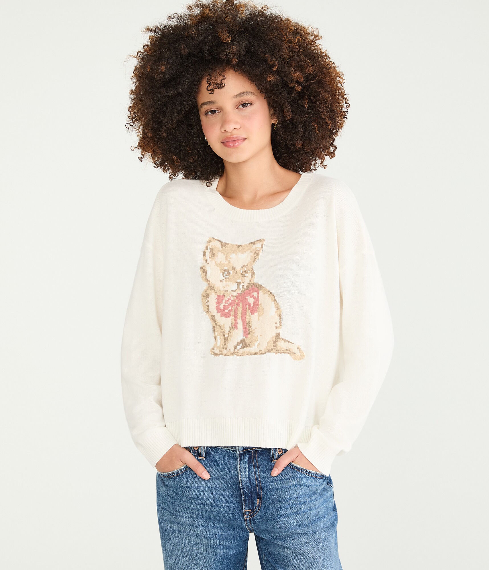 Kitten Crew Sweater