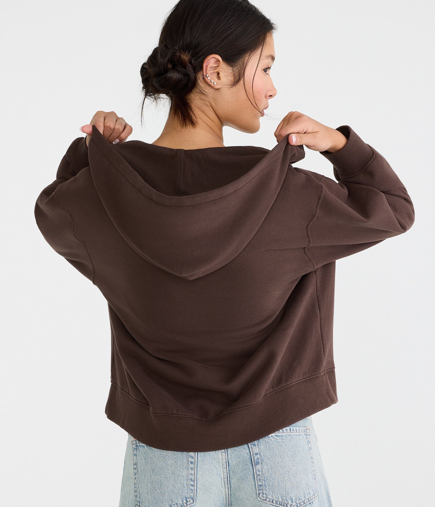 Cloud Soft Oversized Full-Zip Hoodie