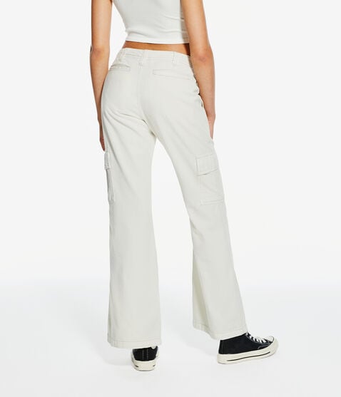 Low-Rise Flare Utility Cargo Pants
