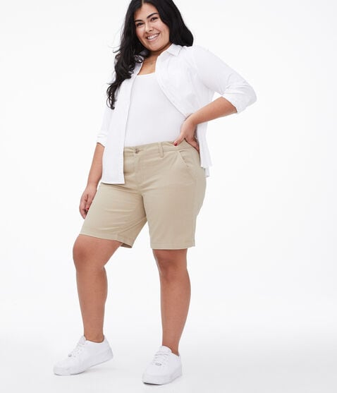 Curvy Uniform Bermuda Shorts Curvy Uniform Bermuda Shorts