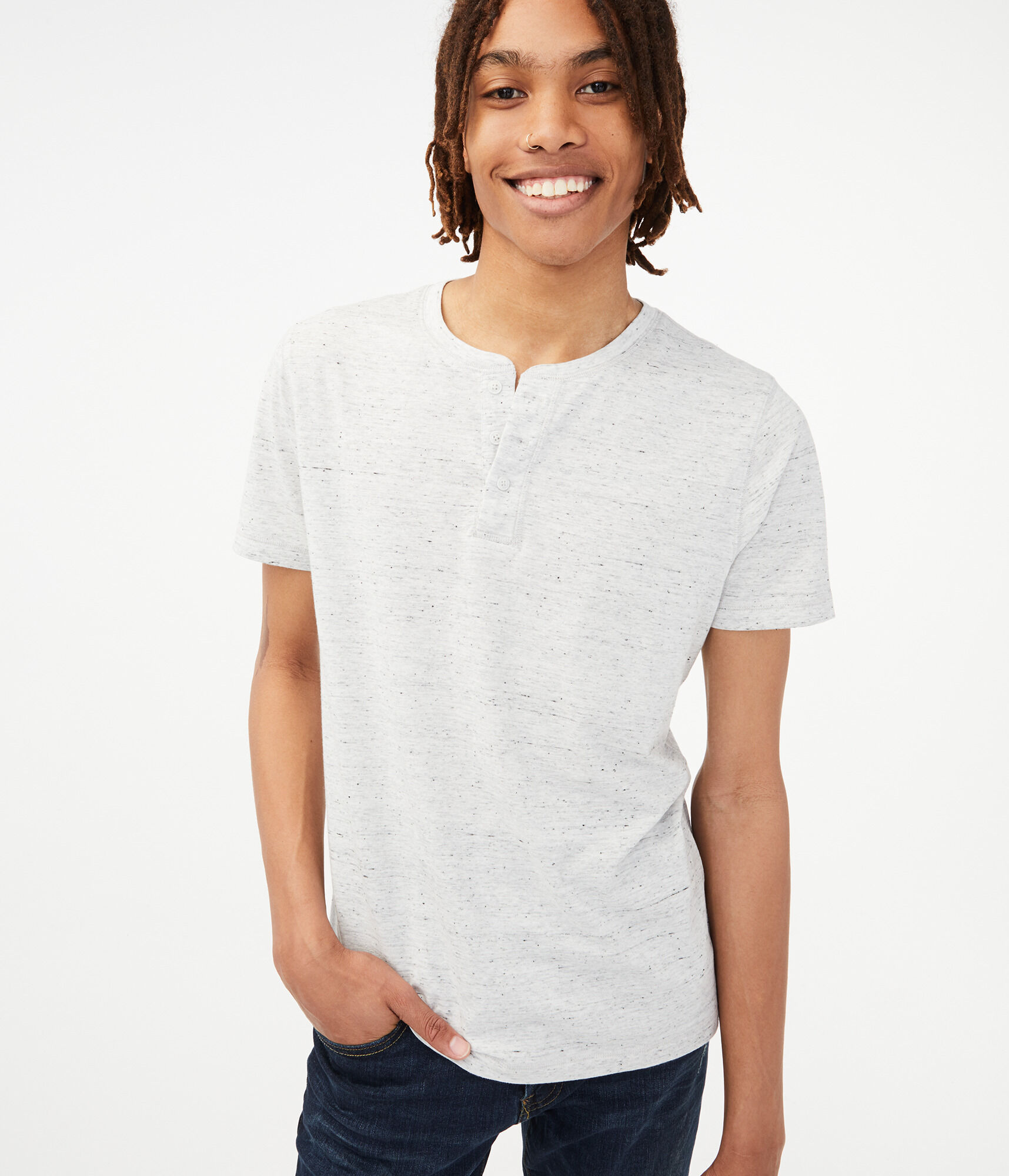 Heathered Henley