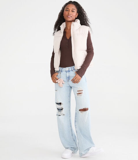Lightweight Cropped Puffer Vest Lightweight Cropped Puffer Vest