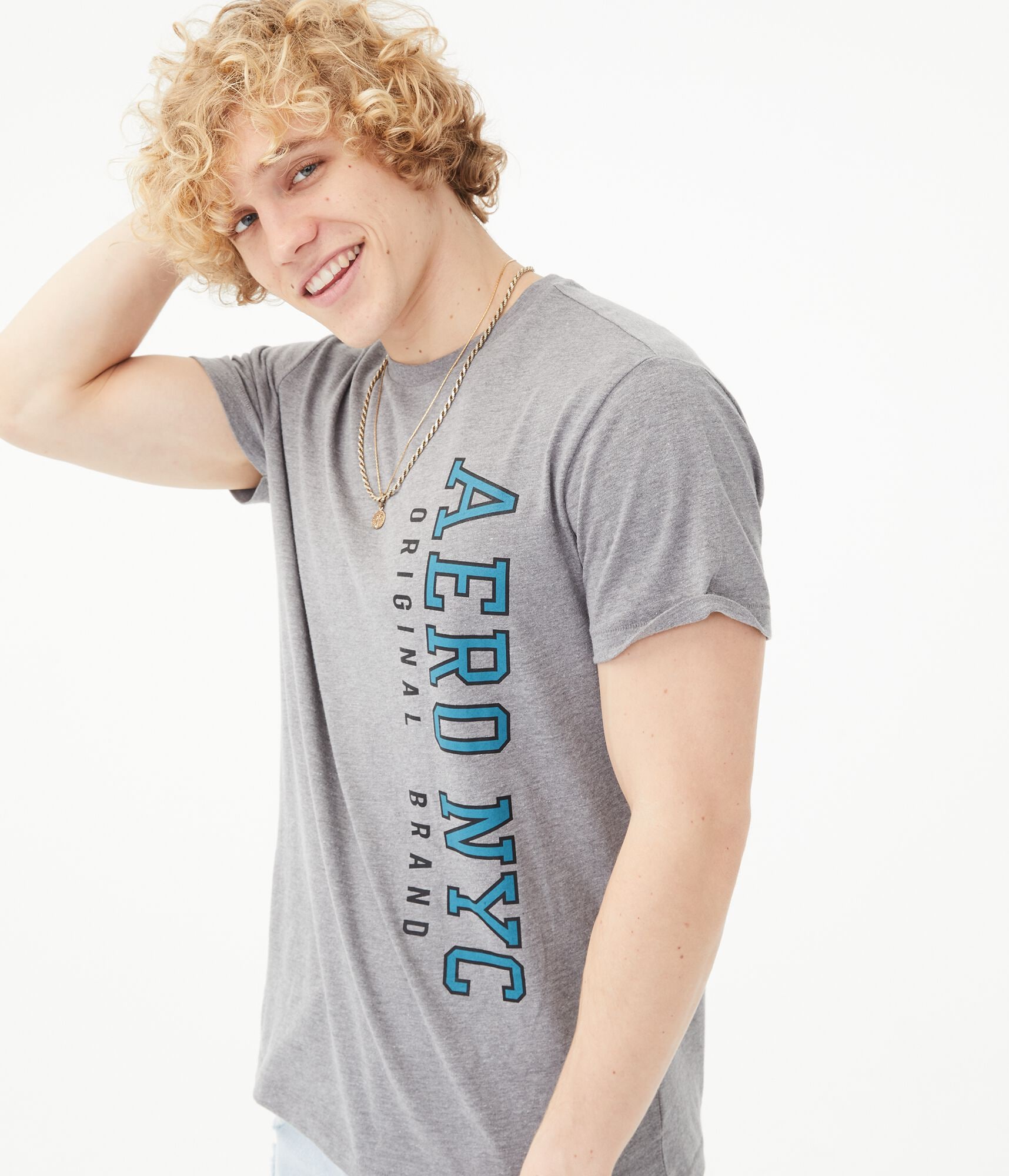 【BRIEFING】GRAPHIC HIGHNECK Vertical Aero NYC Original Brand Graphic Tee