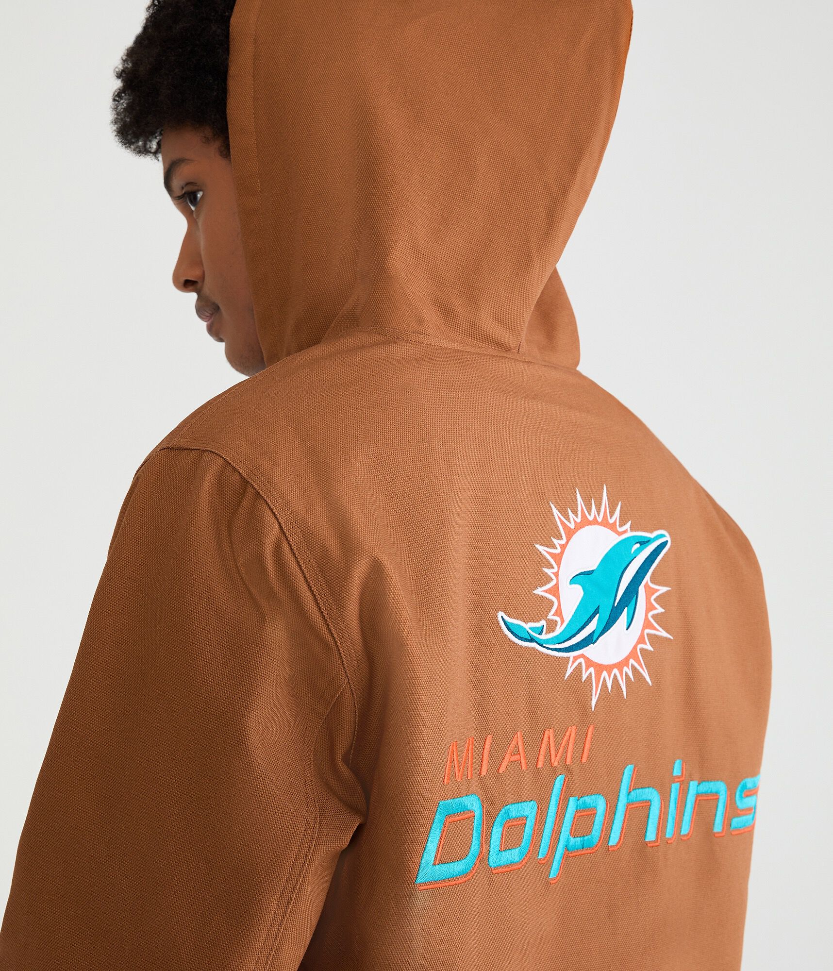 Miami Dolphins Hooded Workwear Jacket