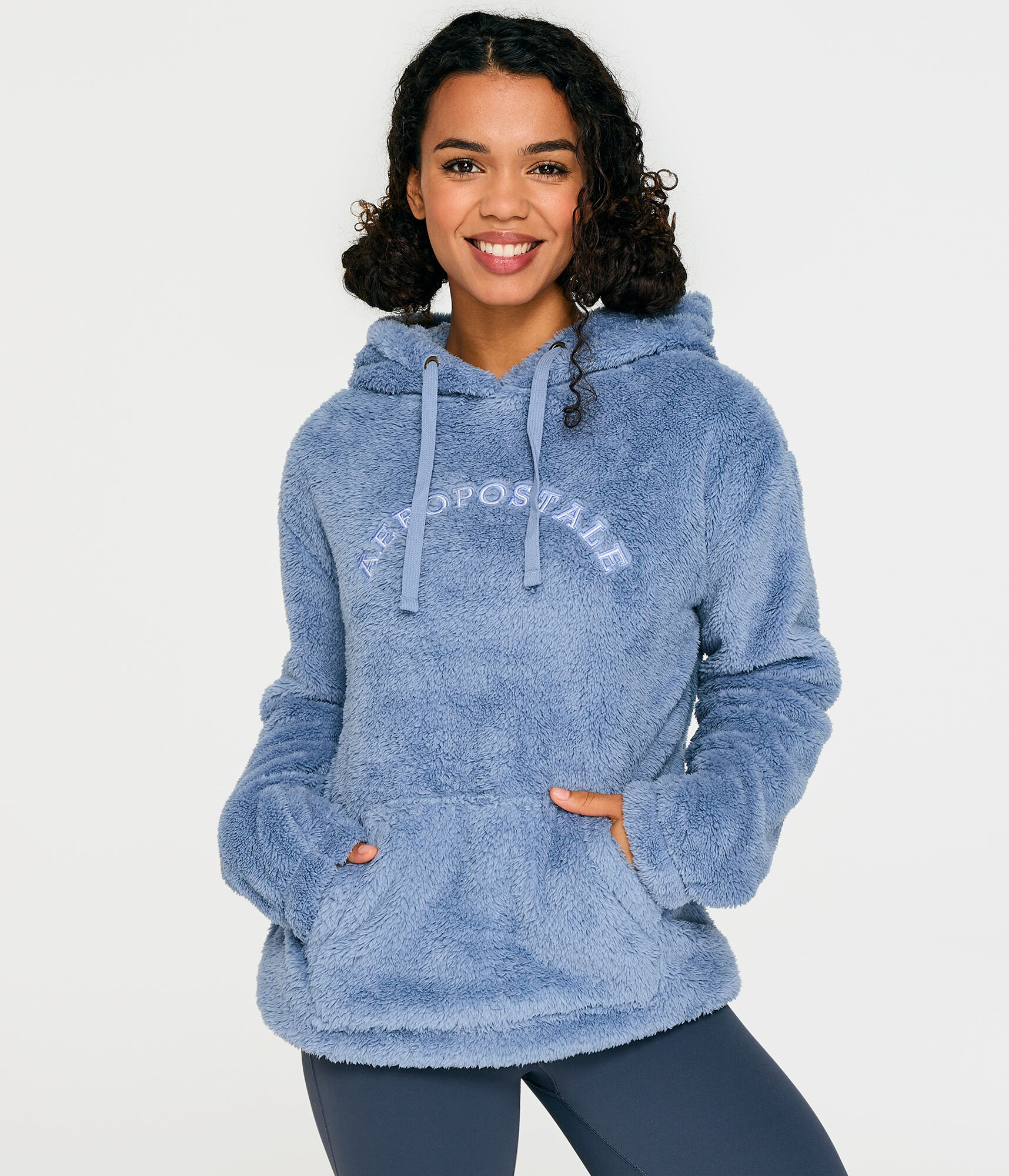 Aeropostale Sherpa Pullover Hoodie