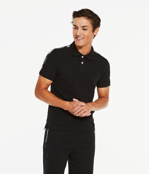 Aero Logo Sleeve Tape Stretch Jersey Polo