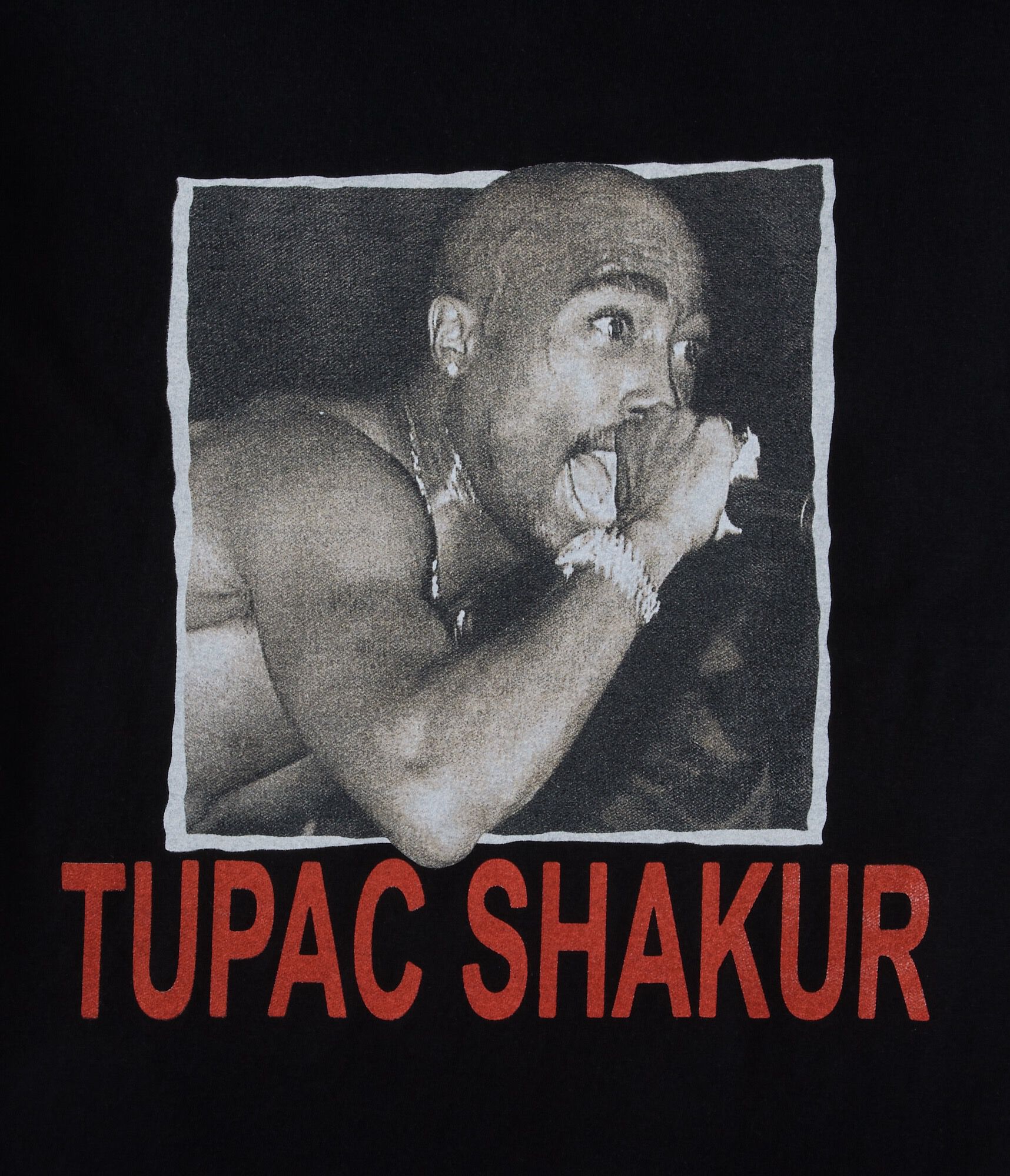 Tupac Shakur Mic Relaxed Graphic Tee