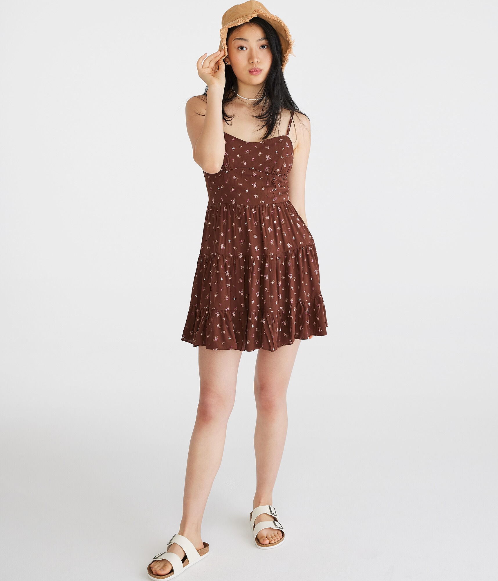 Floral Sweetheart Bustier Fit &amp; Flare Dress