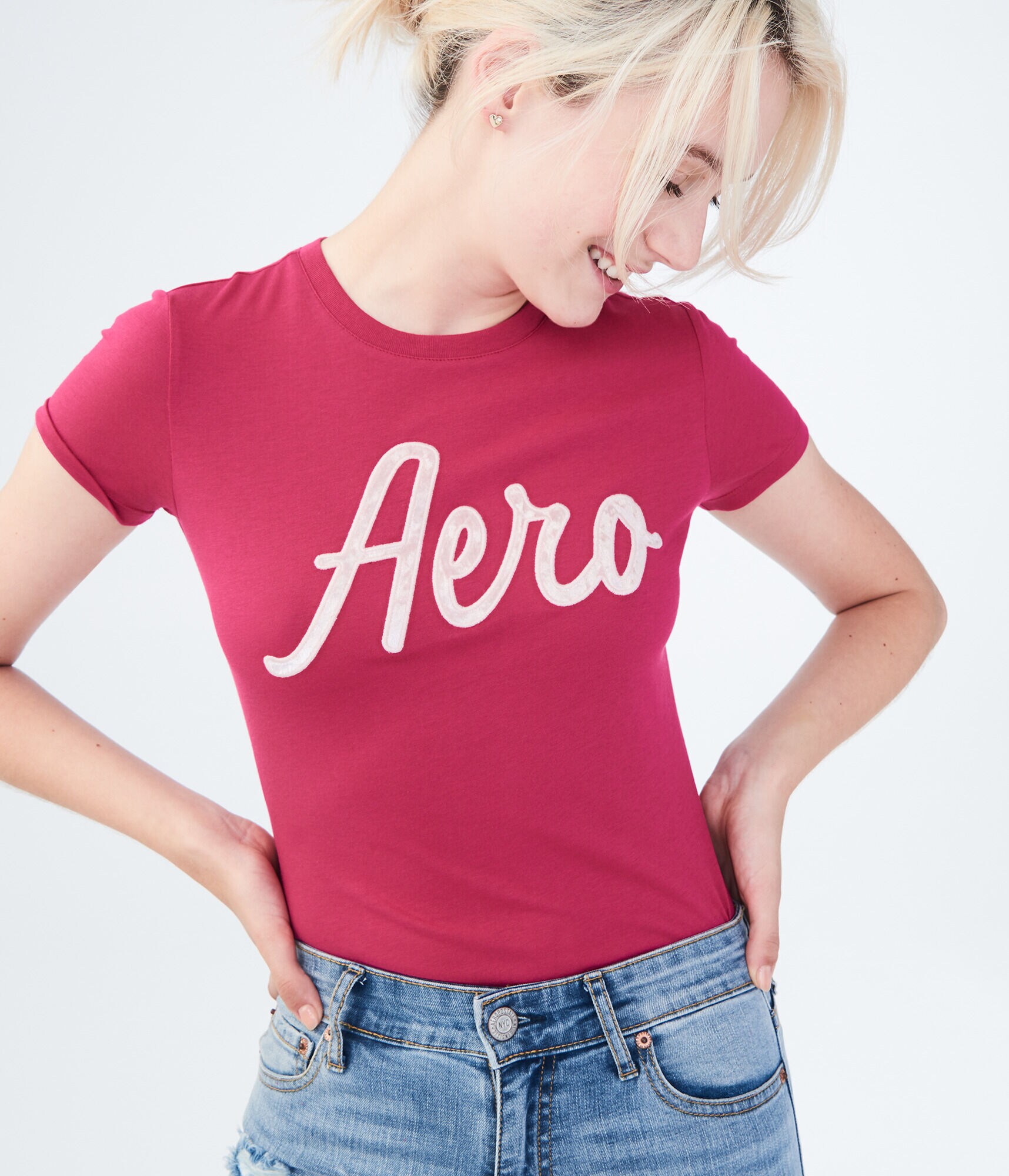 Aero Velvet Logo Graphic Tee