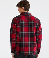 Plaid Flannel Sherpa-Lined Shacket