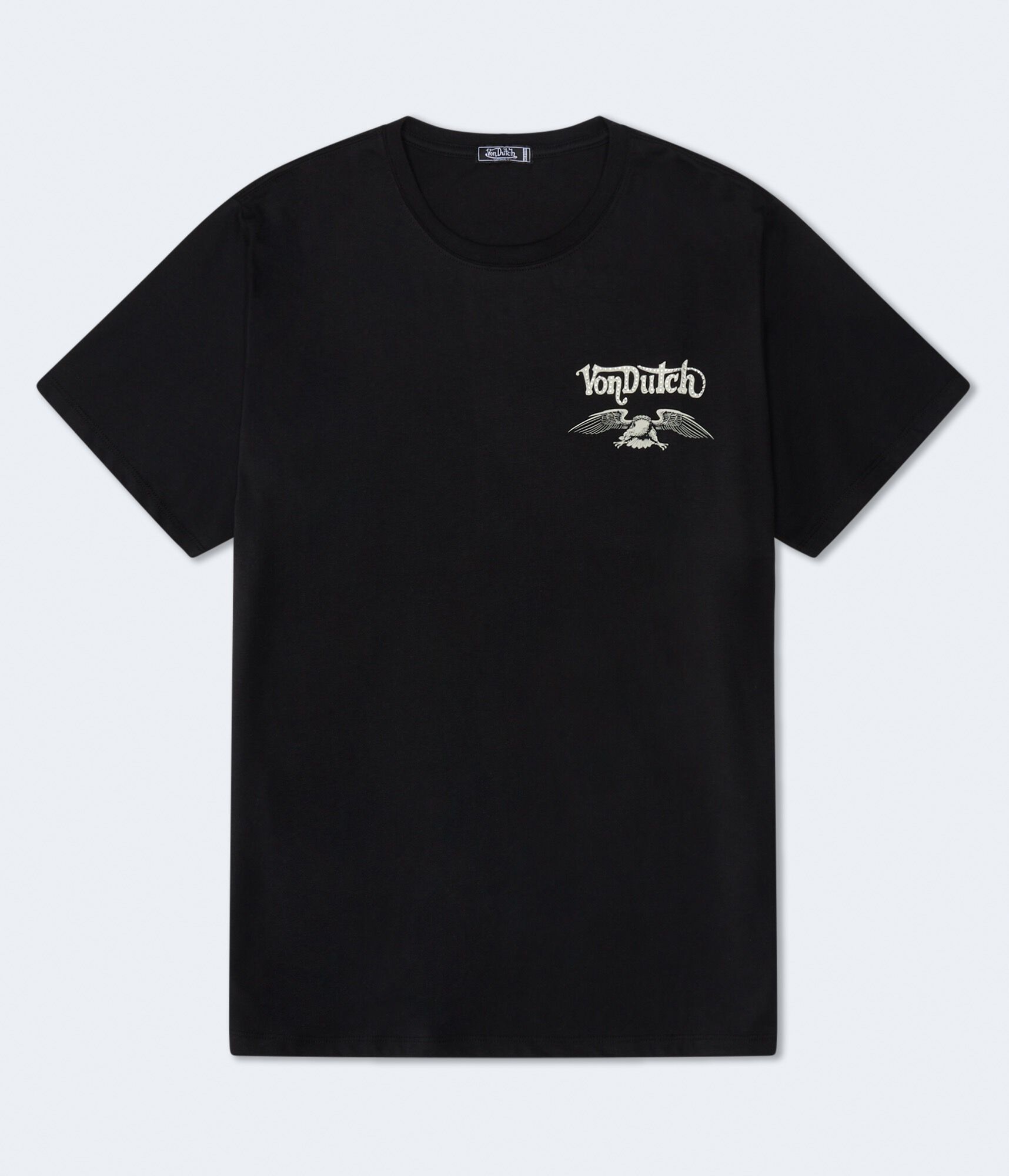 Von Dutch Motorcycles Rhinestone Relaxed Graphic Tee