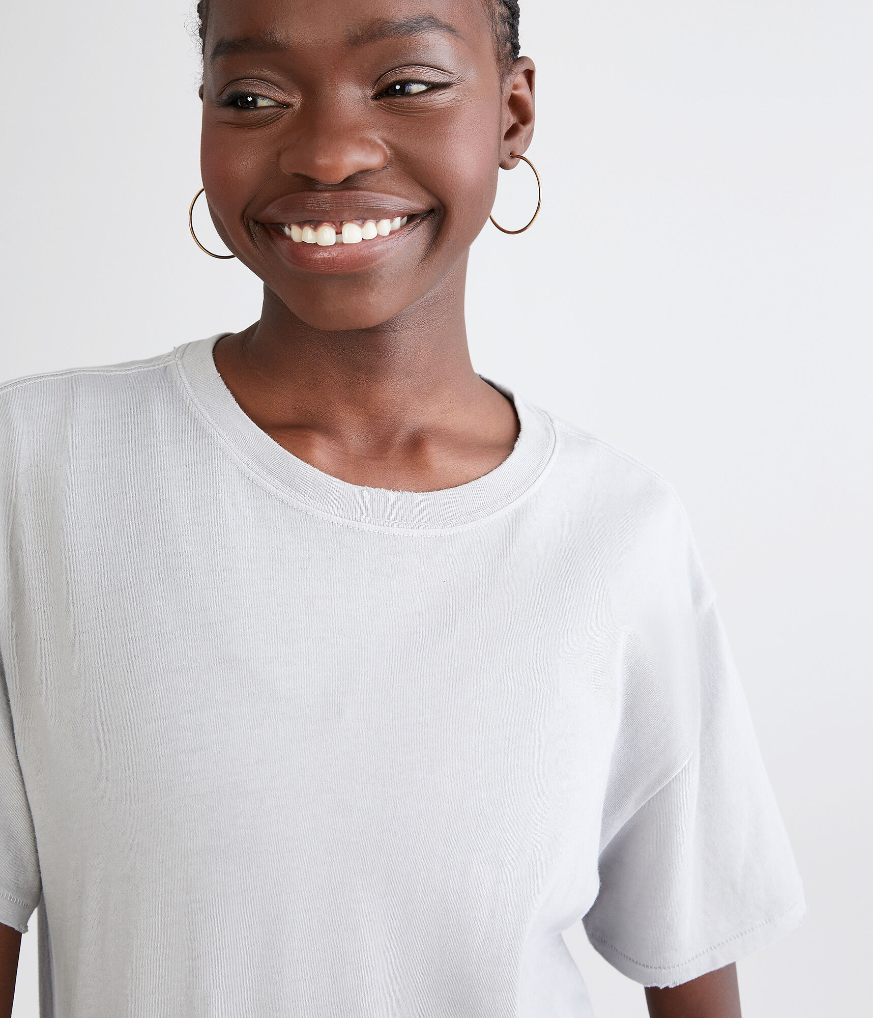 Washed Loose Fit Crew Tee