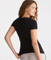 Aeropostale 87 Wreath Appliqué Graphic Tee