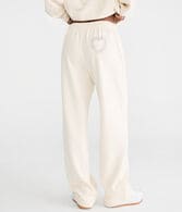 Cloud Soft Rhinestone Heart High-Rise Wide Leg Sweatpants