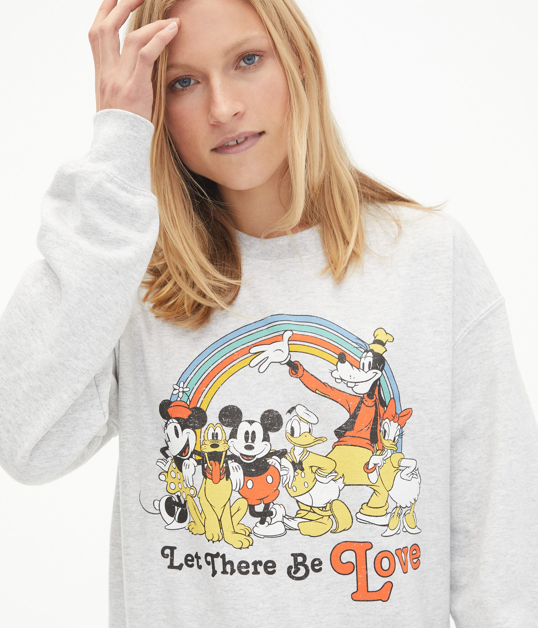 Disney Let There Be Love Boyfriend Crew Sweatshirt***