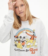 Disney Let There Be Love Boyfriend Crew Sweatshirt***