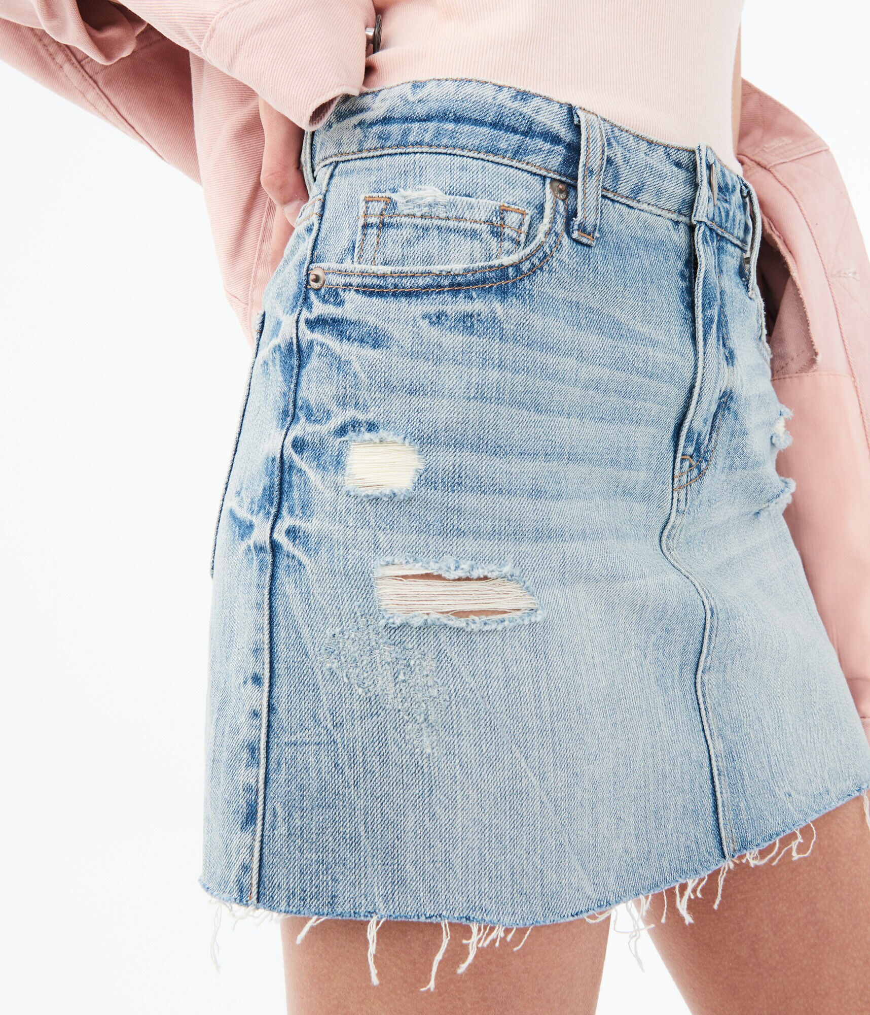 aeropostale denim skirt