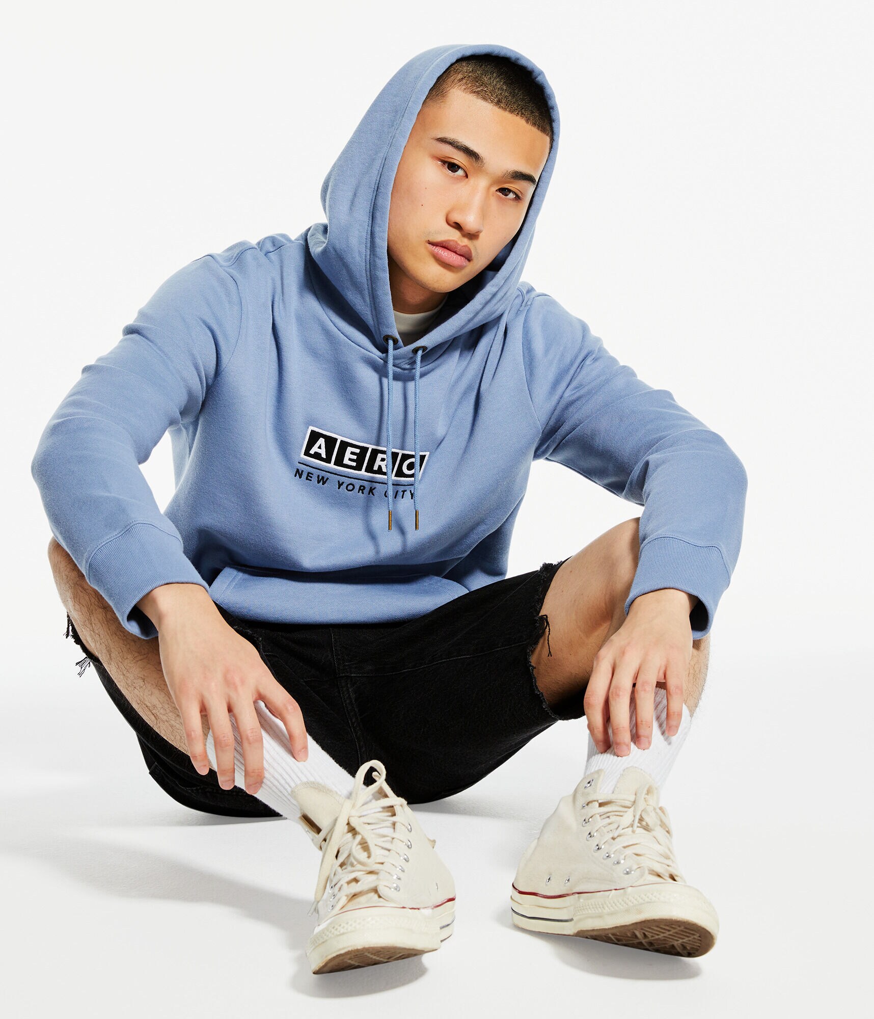 Aero Block Logo Heritage Pullover Hoodie