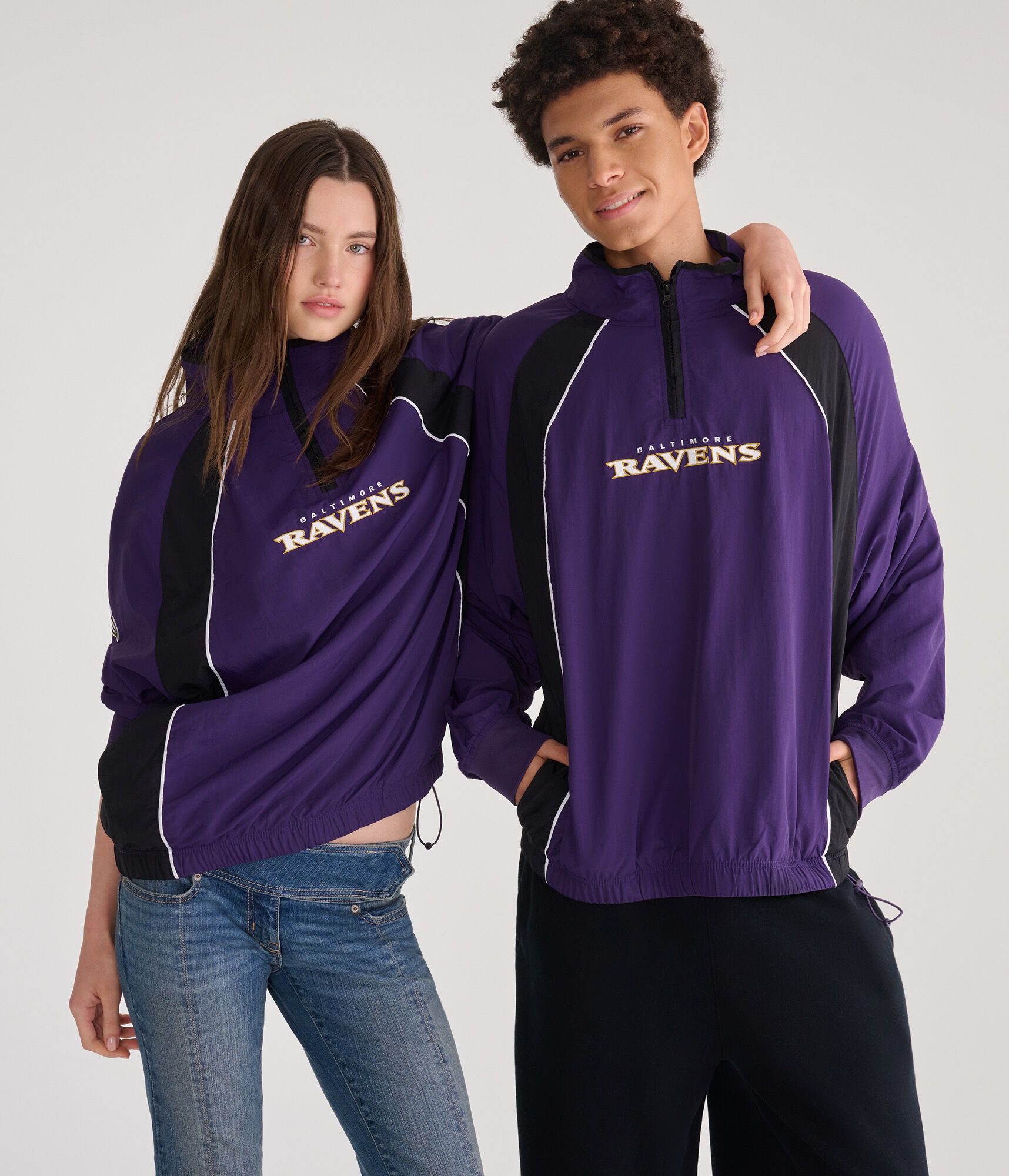 Baltimore Ravens Quarter-Zip Track Jacket