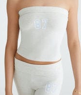 87 Fold-Over Graphic Tube Top