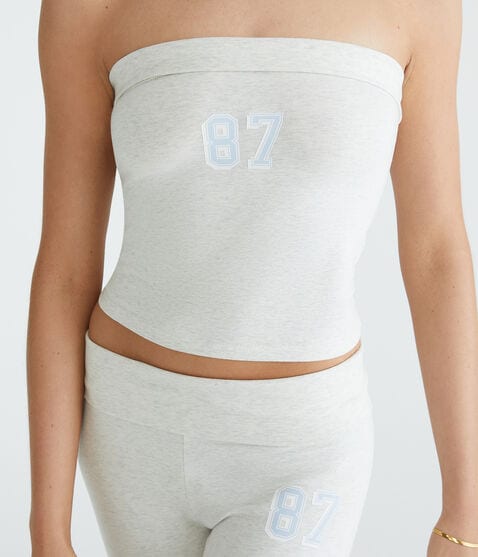 87 Fold-Over Graphic Tube Top 87 Fold-Over Graphic Tube Top