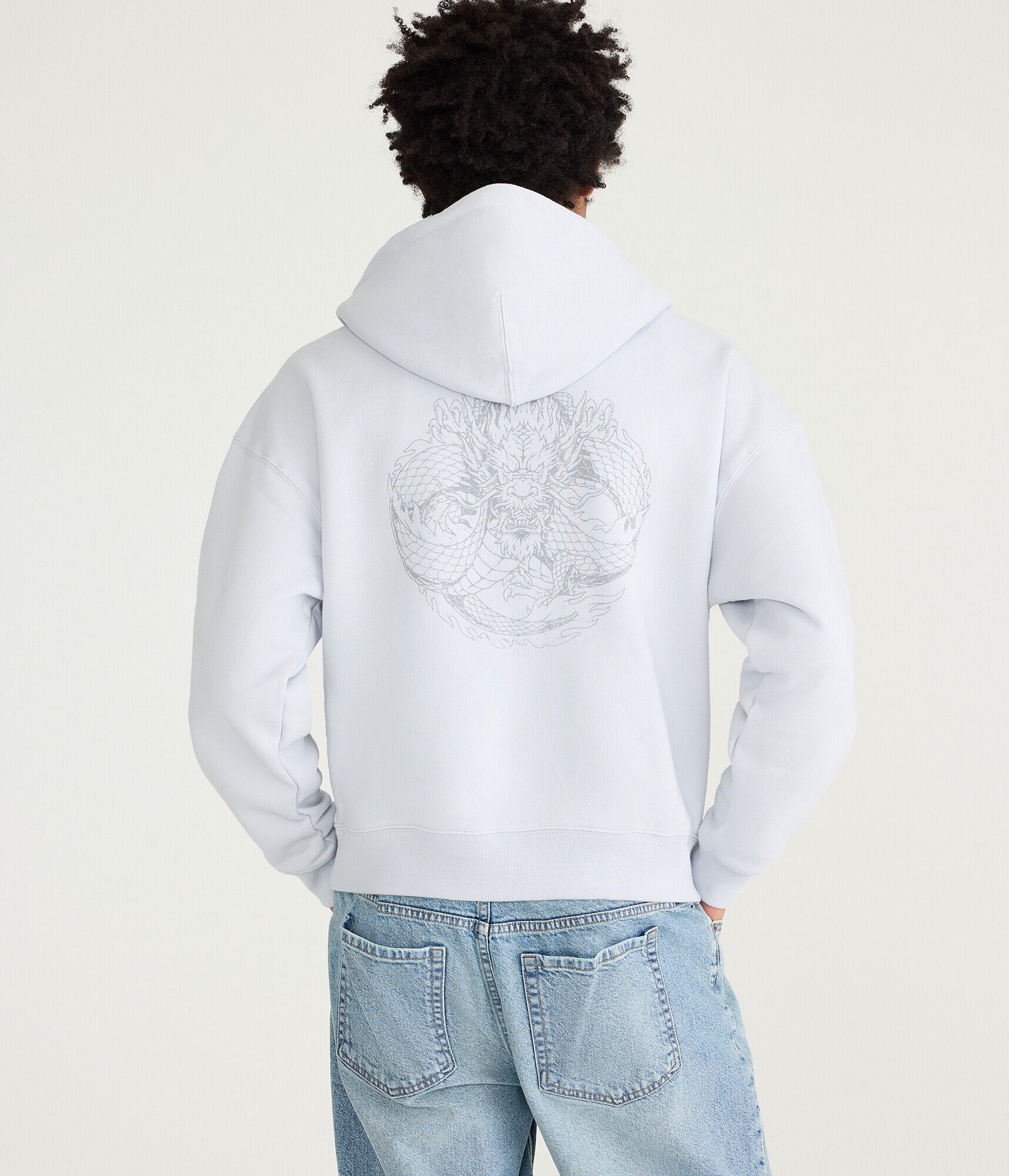 Cloud Soft California Dragon Boxy Full-Zip Hoodie
