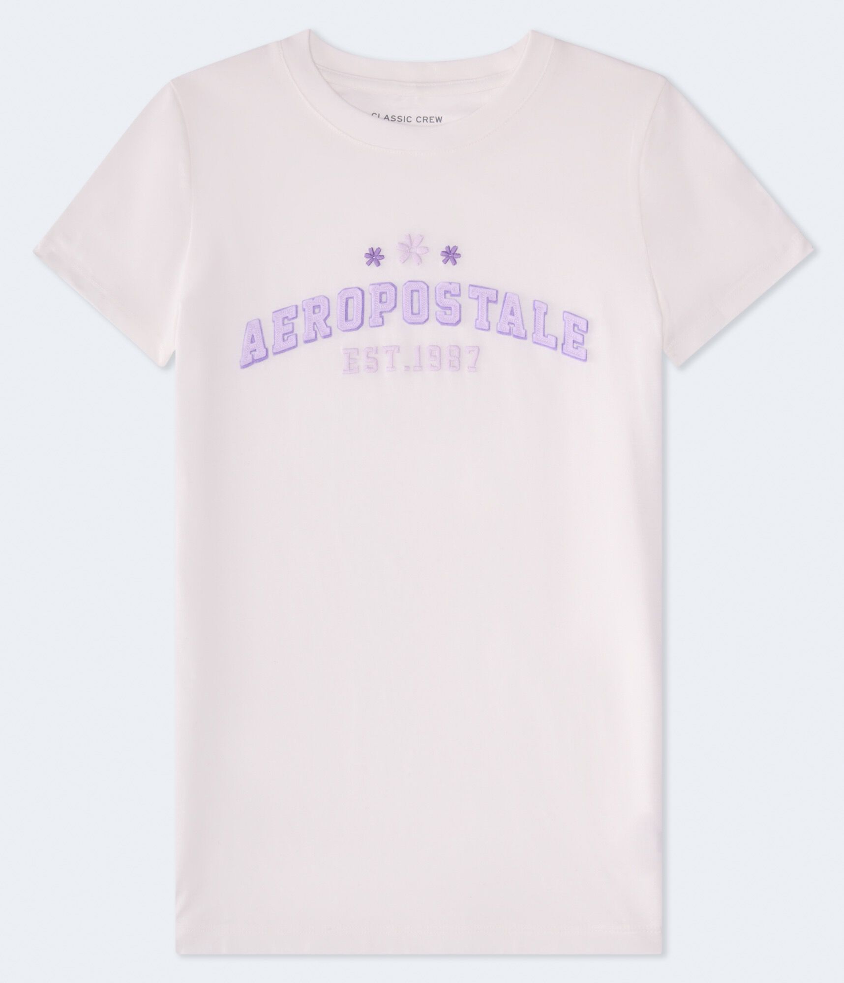 Aeropostale Flower Appliqu&eacute; Graphic Tee