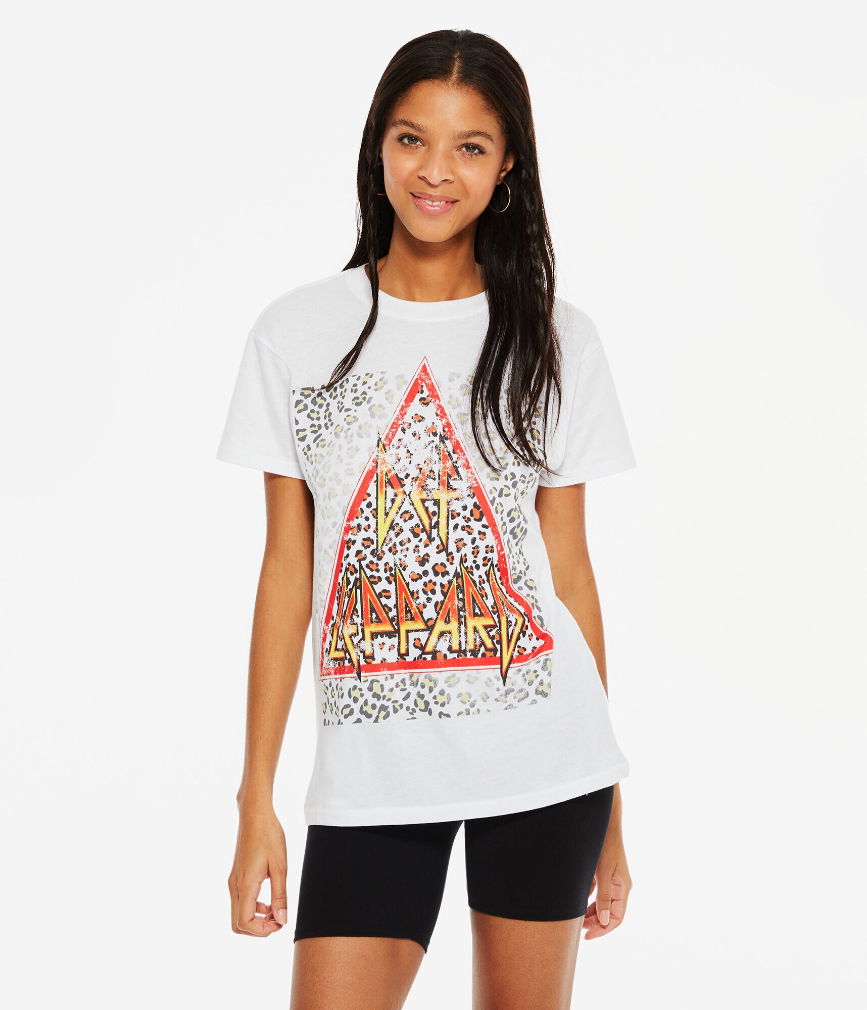 Def Leppard Spots Oversized Graphic Tee