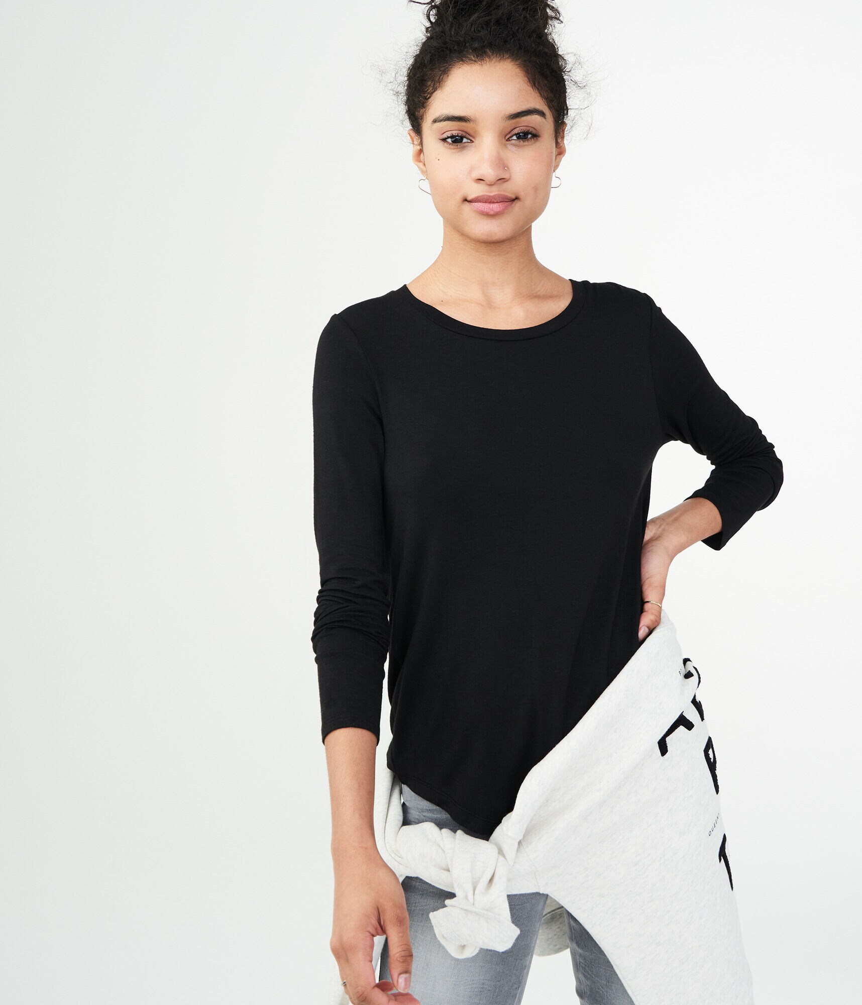 Long Sleeve Seriously Soft Solid Crew Tee