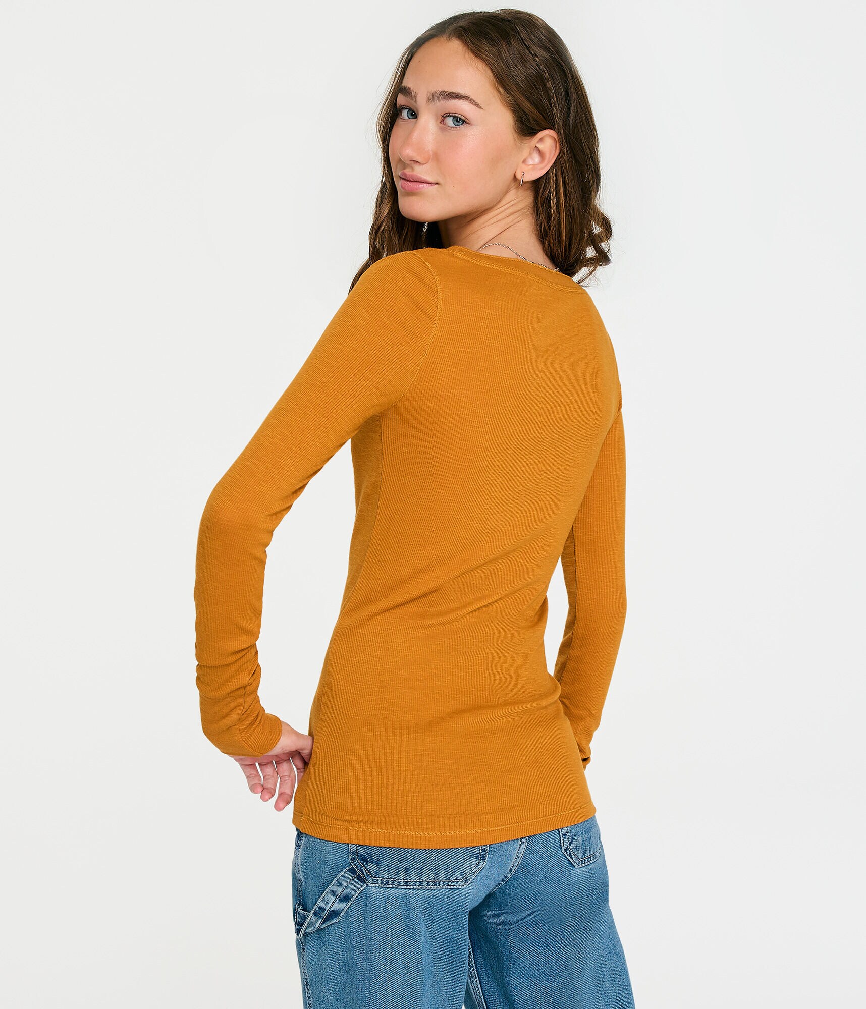 Long Sleeve Aeropostale Script Graphic Henley