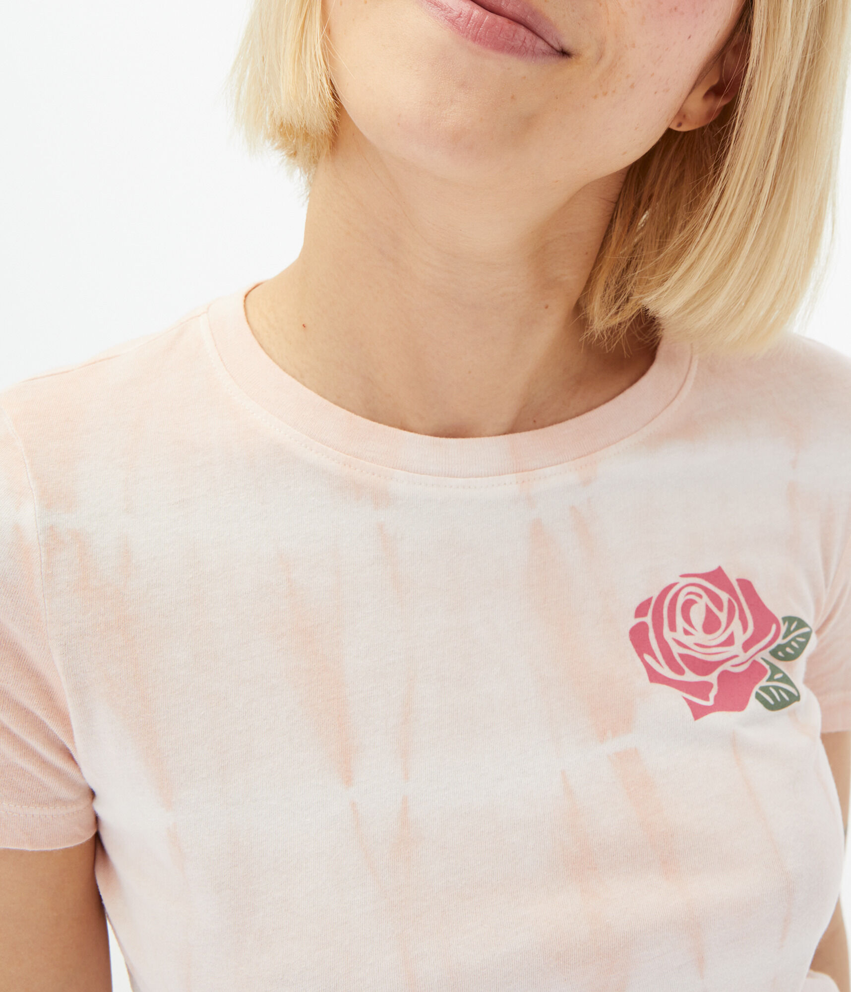 Rose Tie-Dye Graphic Tee