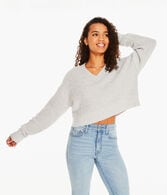Ribbed V-Neck Sweater