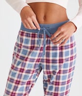 Plaid Polyfleece Sleep Joggers