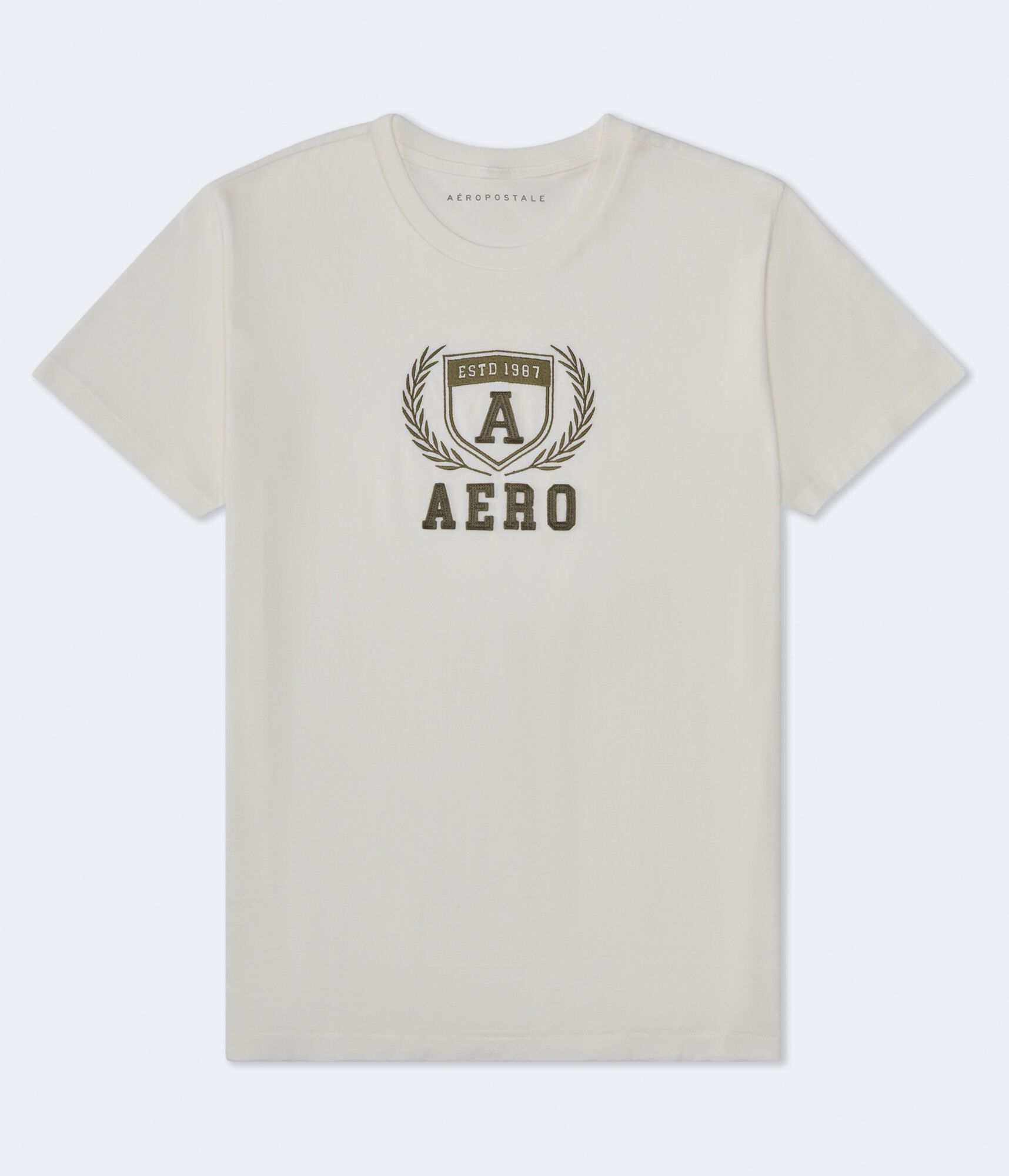 Aero Laurel Crest Appliqu&eacute; Graphic Tee