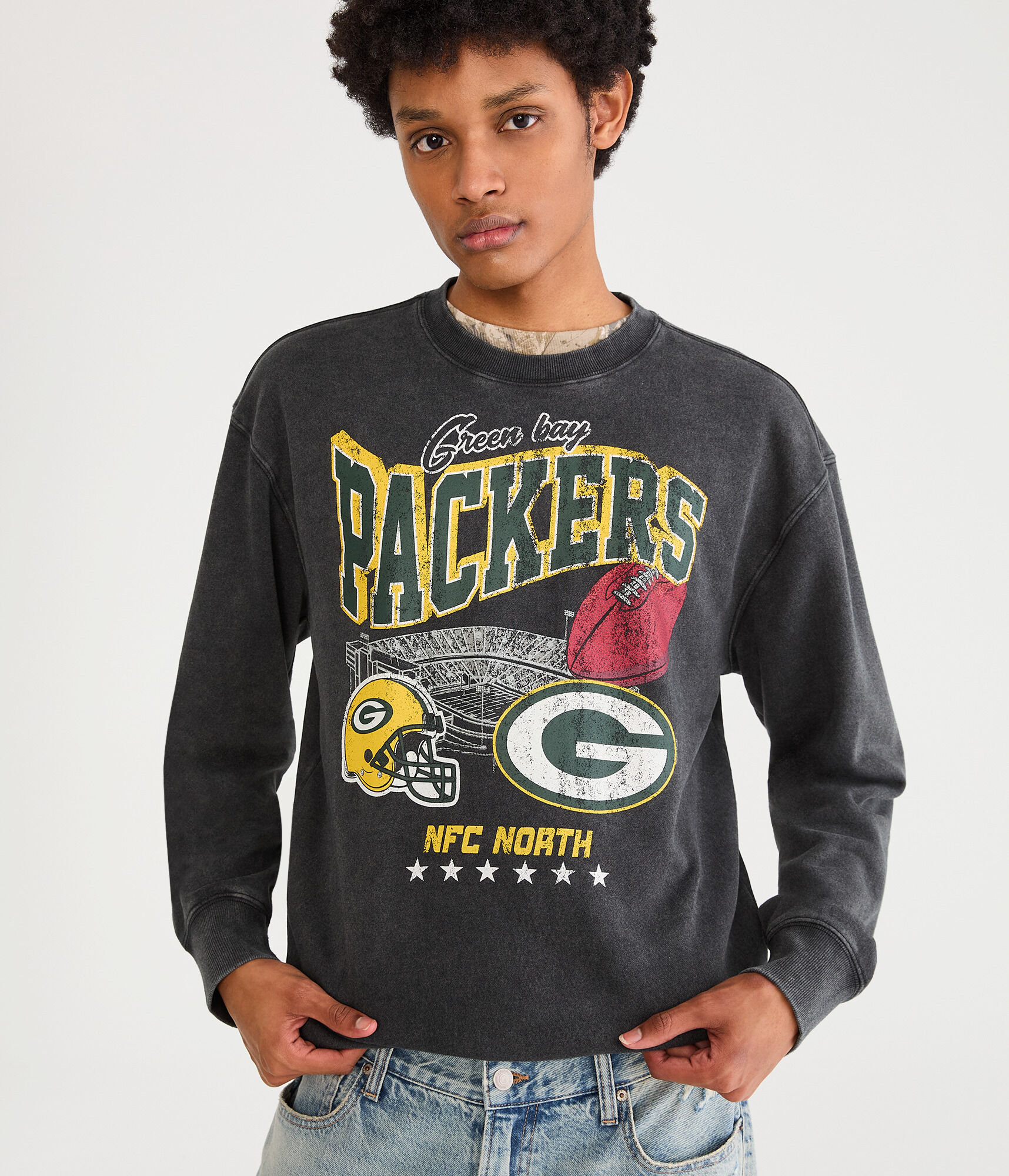 Green Bay Packers Stadium Crew Sweatshirt