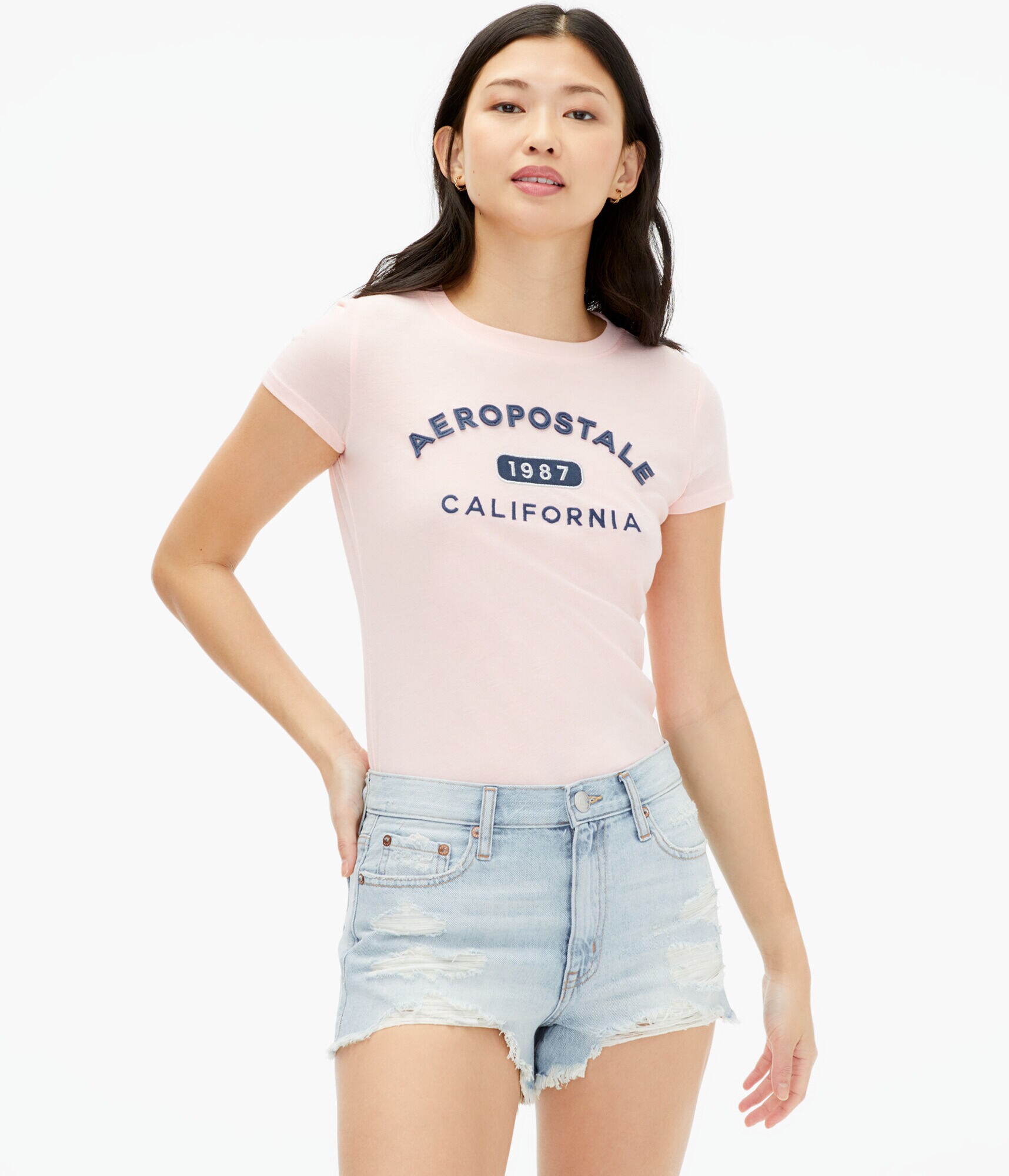 Aeropostale 1987 Appliqu&eacute; Graphic Tee