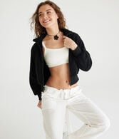 Sherpa Fleece Bomber Jacket